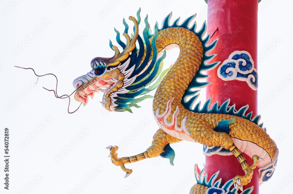 Obraz premium Chinese style Dragon Statue.