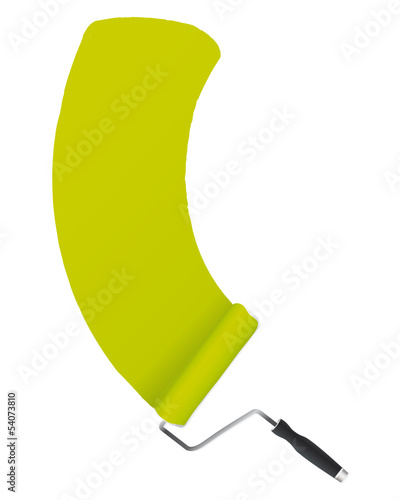 Green paint on a wall
