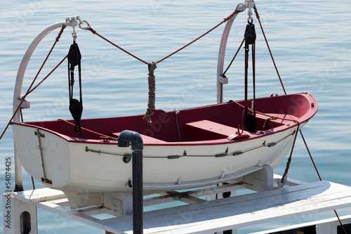 lifeboat on a ship © wjarek