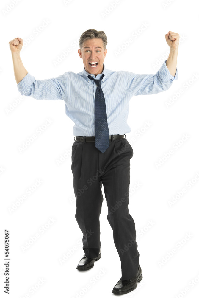 Portrait Of Successful Businessman Screaming Portrait Of Successful Businessman Screaming