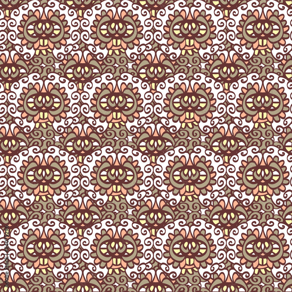 Seamless pattern with decorative ornament Seamless pattern with decorative ornament