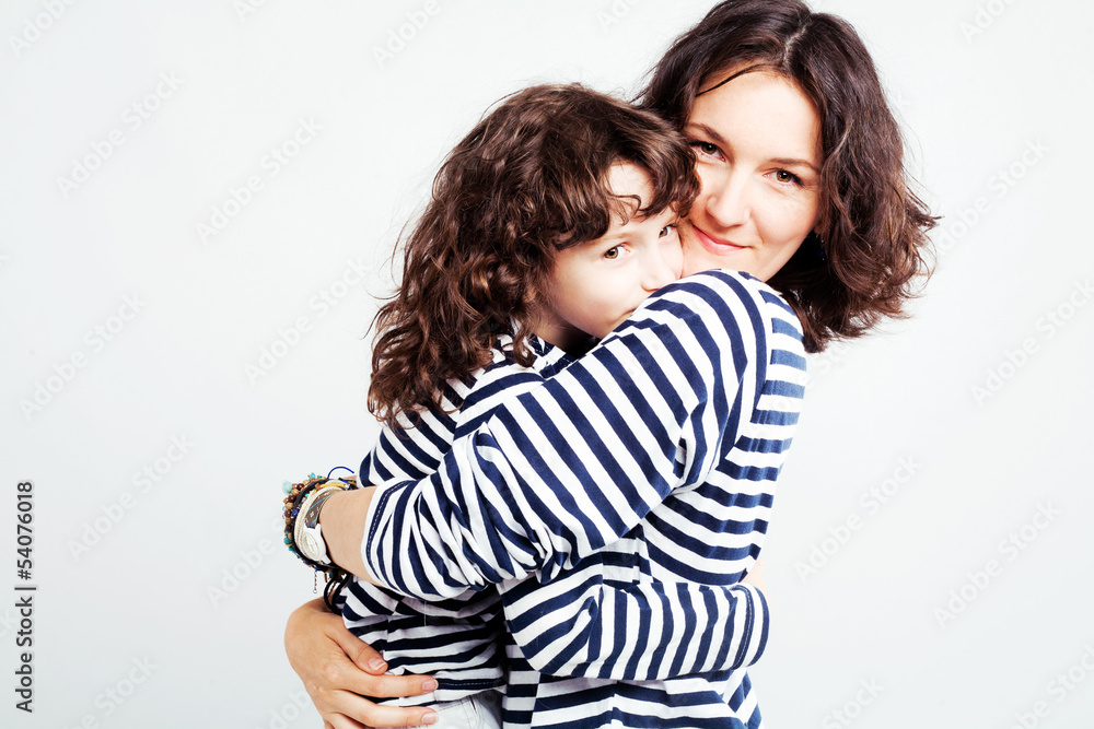 Happy mother with her son