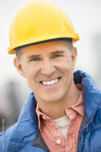 Portrait Of Happy Construction Worker