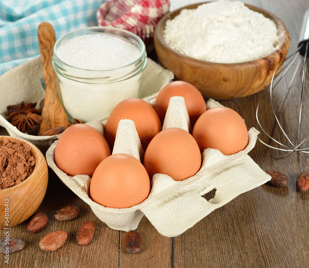 Ingredients for baking Ingredients for baking