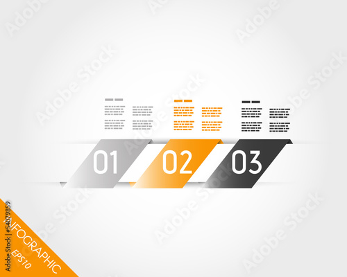 three orange oblique stickers