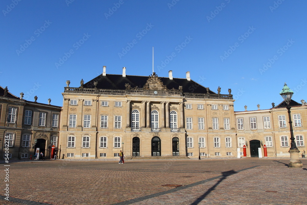 Copenhagen palace and market square, Denmark