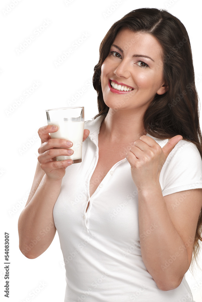 young beautiful woman drink a glass of milk young beautiful woman drink a glass of milk