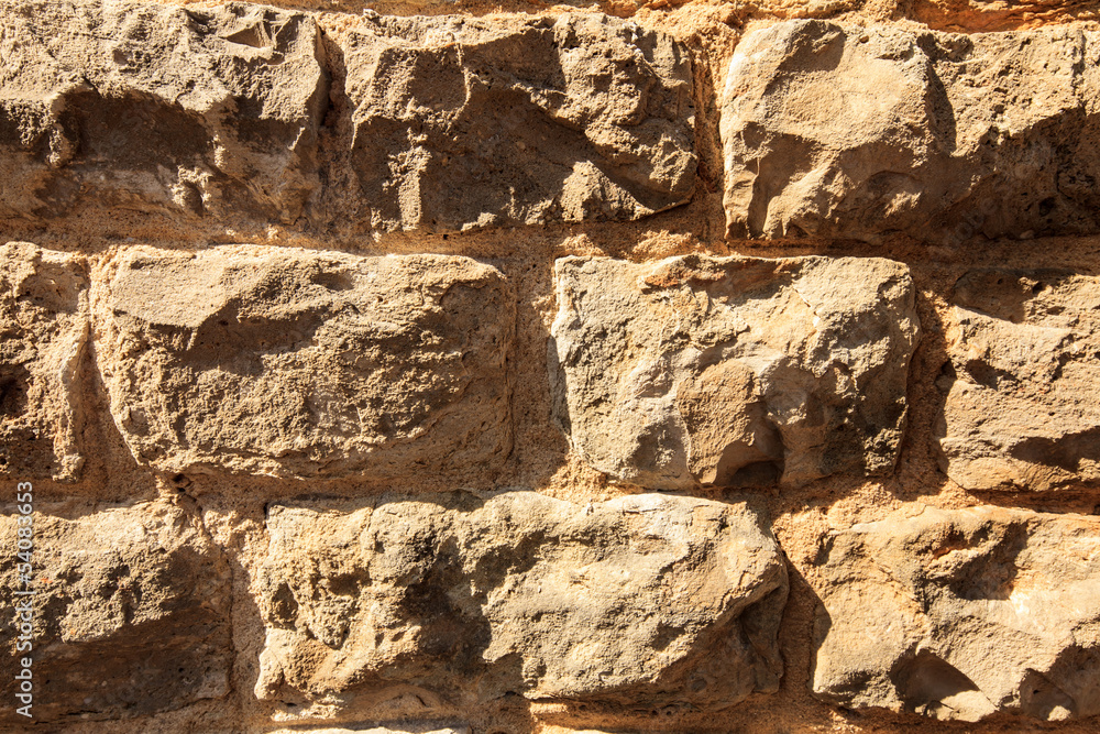 Fototapeta premium Mauer aus Sandstein