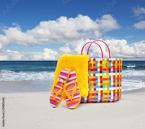 Badetasche am Strand
