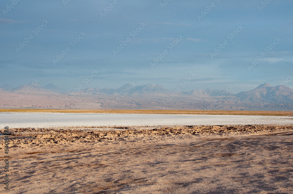 Salt flat of Atacama and Andes mountain range (Chile) Salt flat of Atacama and Andes mountain range (Chile)