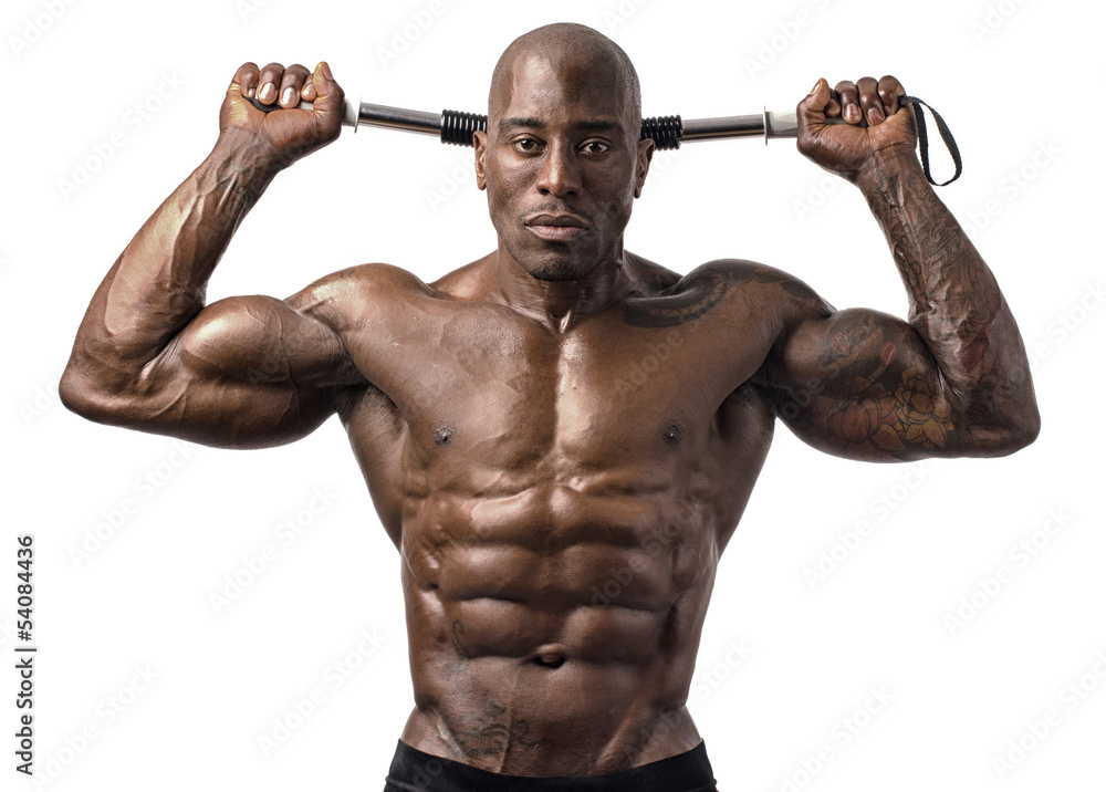 Strong bodybuilder man with perfect abs, shoulders,biceps,chest Strong bodybuilder man with perfect abs, shoulders,biceps,chest