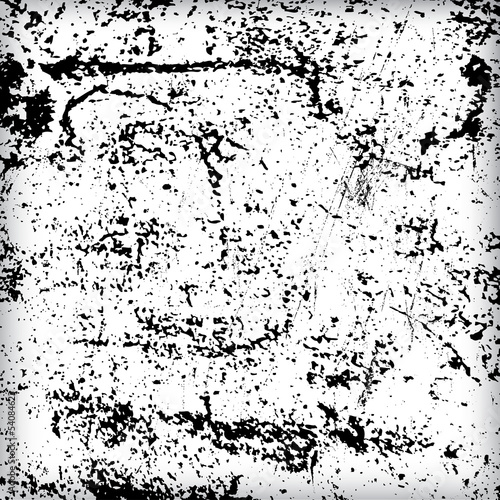 Grunge white and black wall background. Vector illustration.