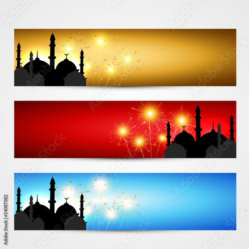 set of islamic headers