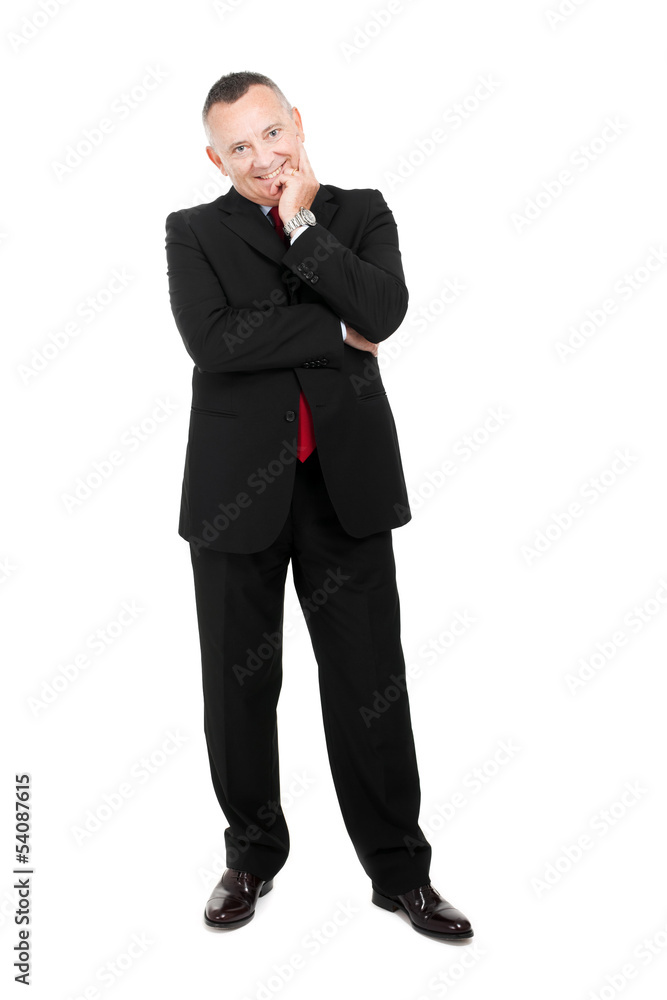 Full length businessman isolated on white Full length businessman isolated on white