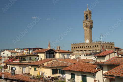 The Palazzo Vecchio ( Old Palace ) dominated over roofs