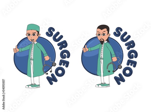 surgeon doctor button two