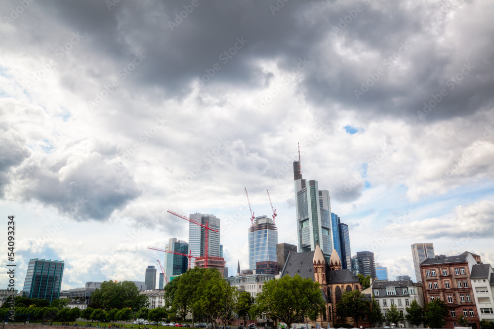 Fototapeta premium Skyline von Frankfurt am Main