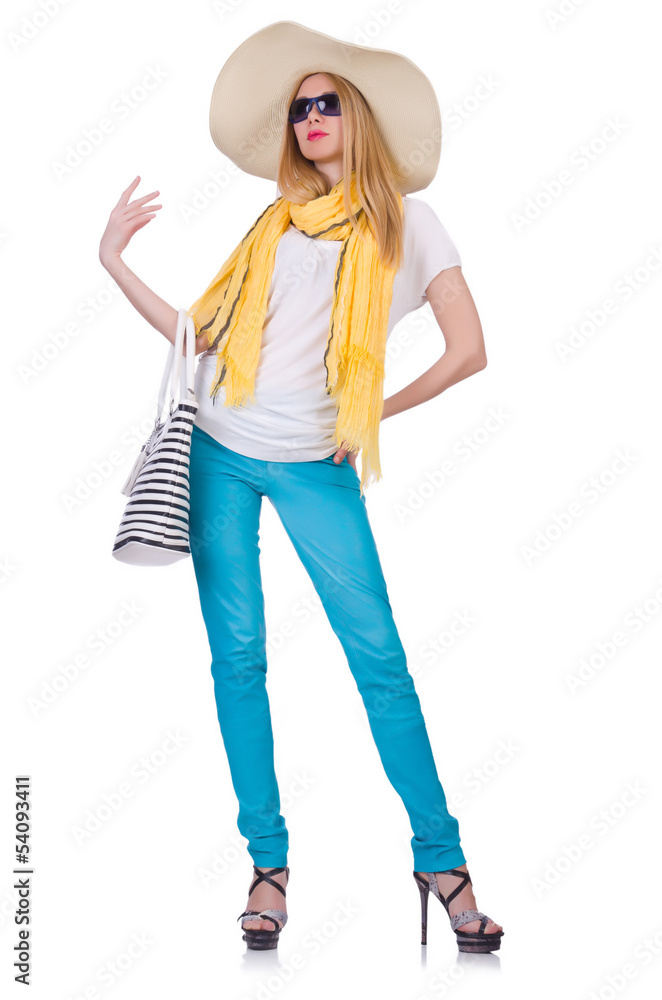 Young attractive woman ready for summer vacation