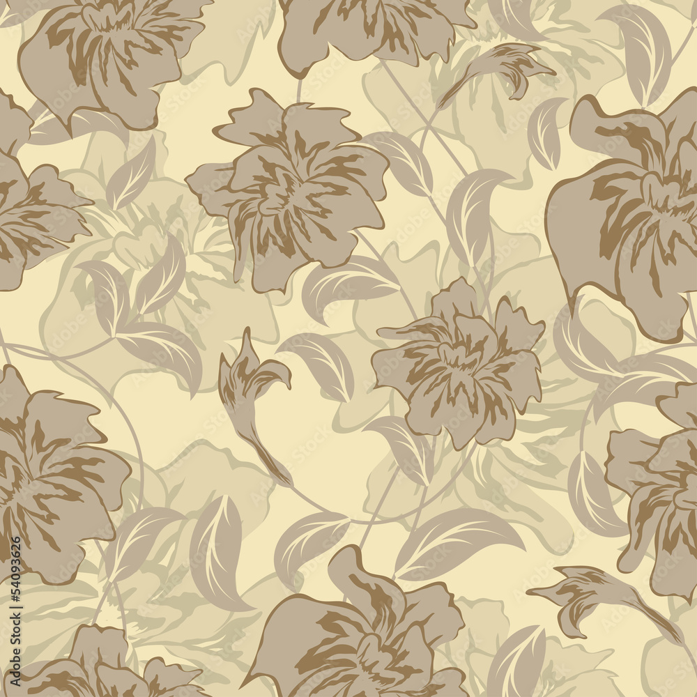 Seamless vector floral pattern Seamless vector floral pattern