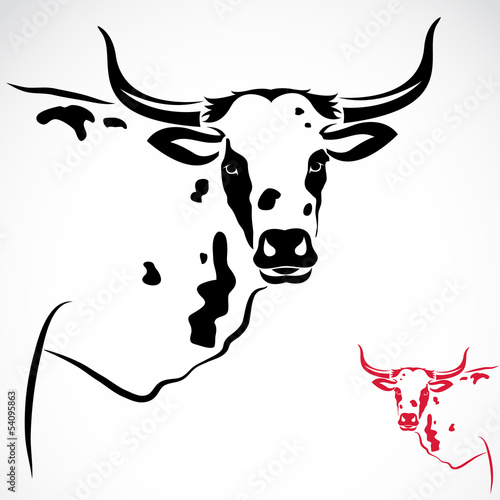 Vector image of an cow