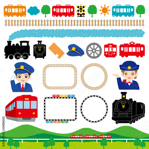 鉄道展　鉄道フェア　イベント　広告　イラスト