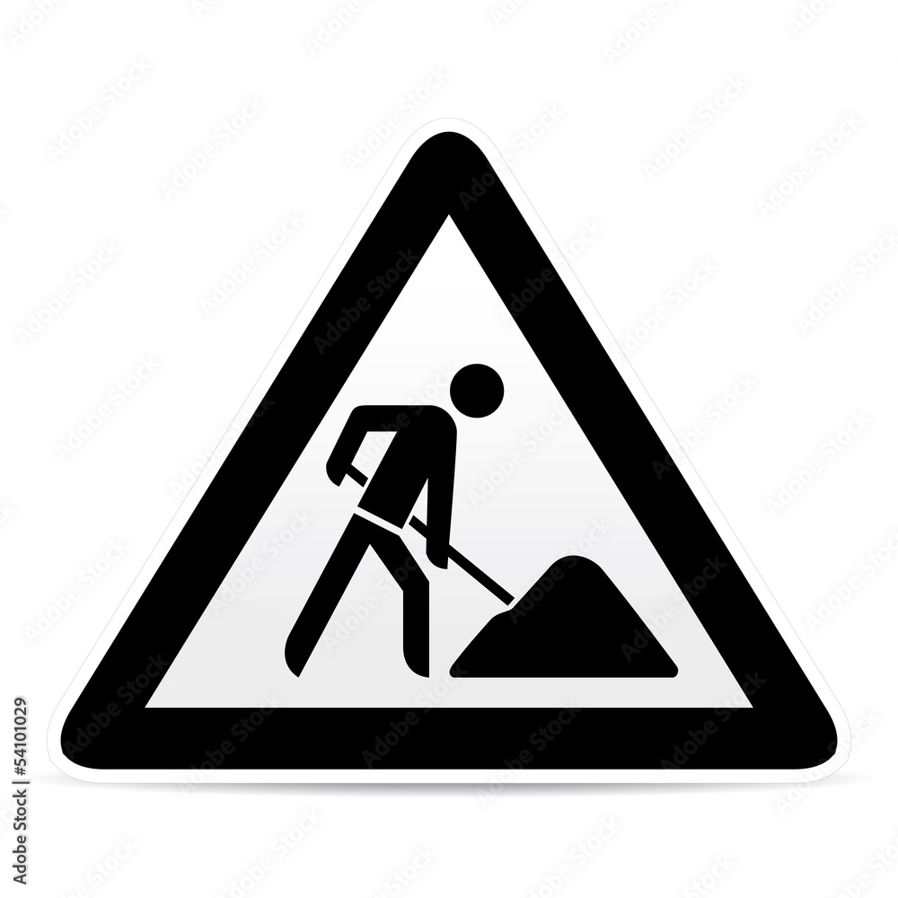 building construction site warning sign building construction site warning sign