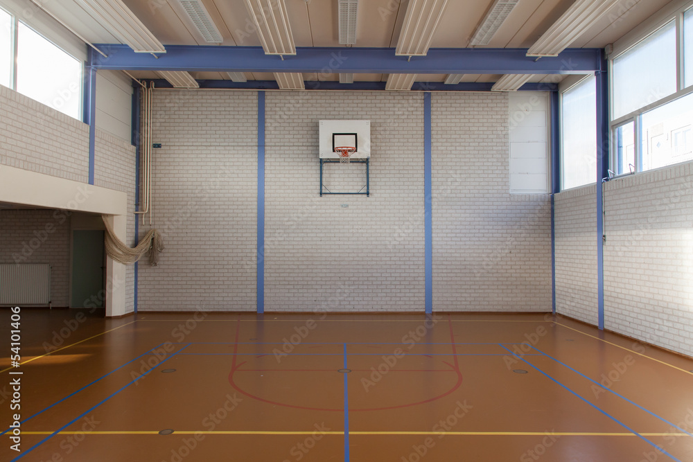 Naklejka premium Interior of a gym at school