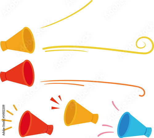 メガホンとライン