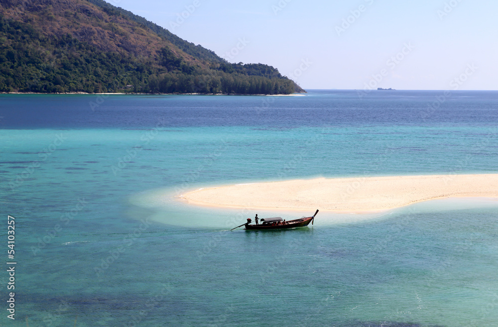 Clear water and blue sky. Lipe island, Thailand Clear water and blue sky. Lipe island, Thailand