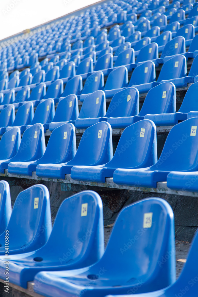 Fototapeta premium seats in the stadium to support groups