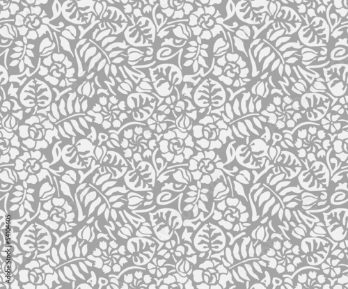 Seamless abstract floral wallpaper
