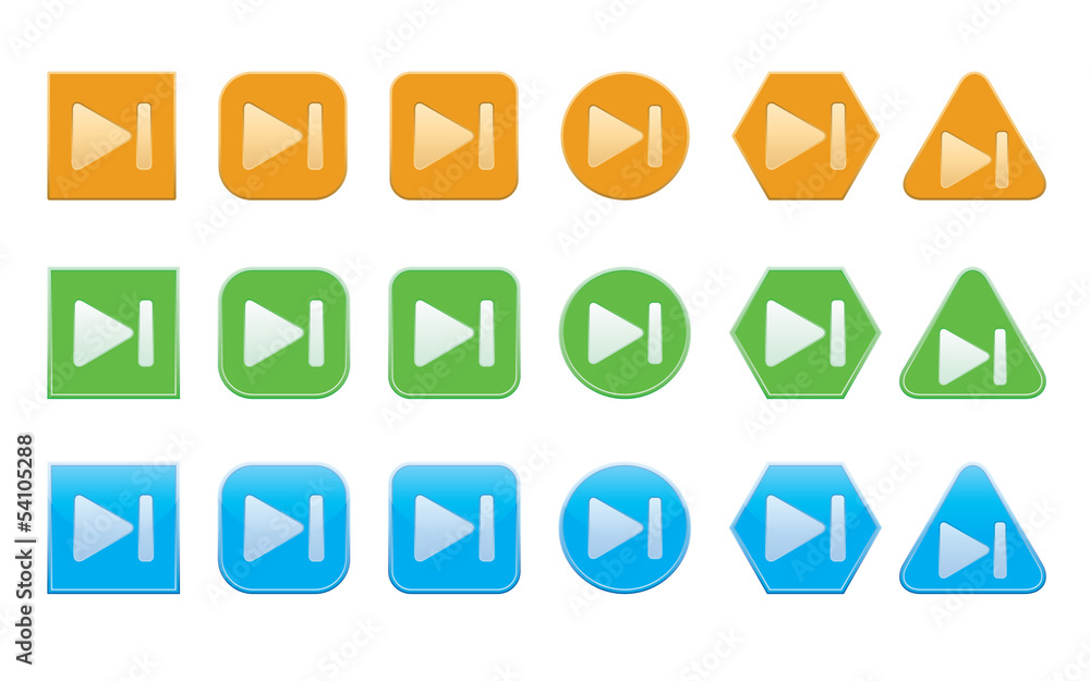 set of go to last icons of different shape set of go to last icons of different shape