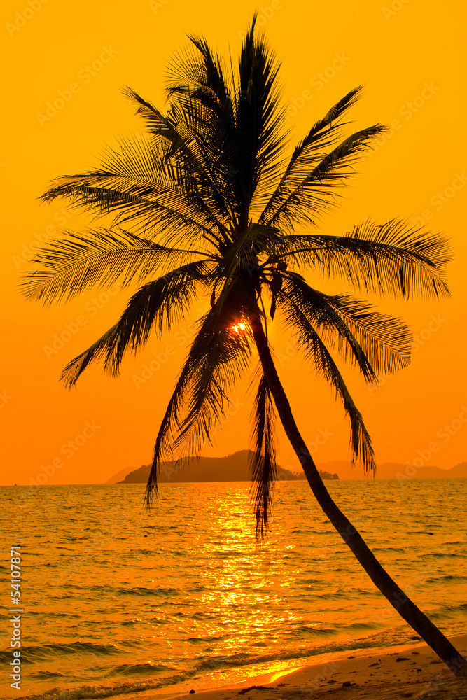 Tropical sunset, Thailand.