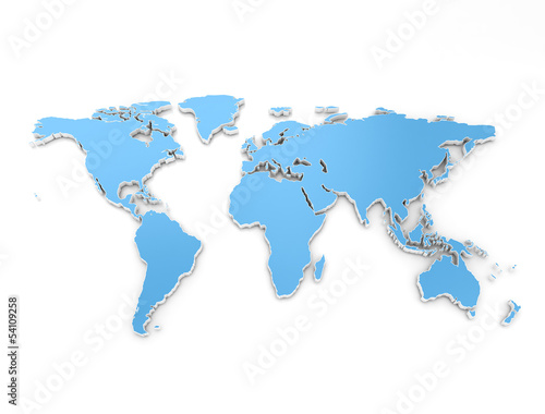 World map 3D