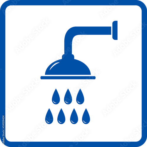 isolated shower head