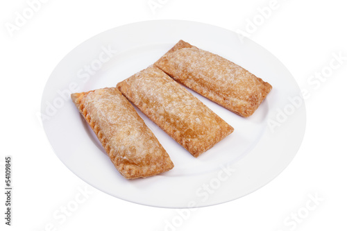 Delicious freshly baked pie,isolated with clipping paths