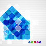 Abstract squares geometrical modern template