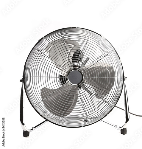 electric fan in front of white background