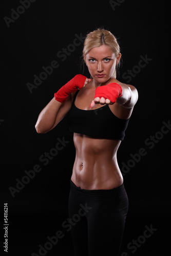 Boxing woman © zhagunov_a