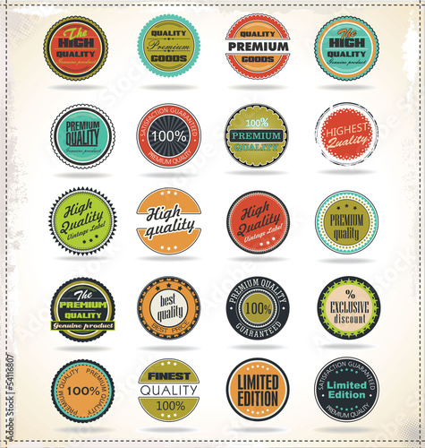 Set of Retro Vintage labels