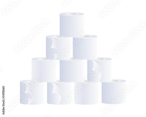 toilet rolls