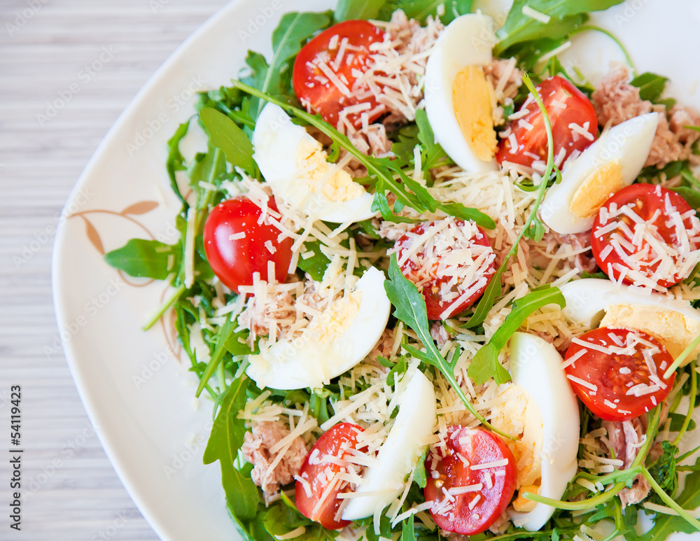 Salad With Tuna And Eggs Salad With Tuna And Eggs