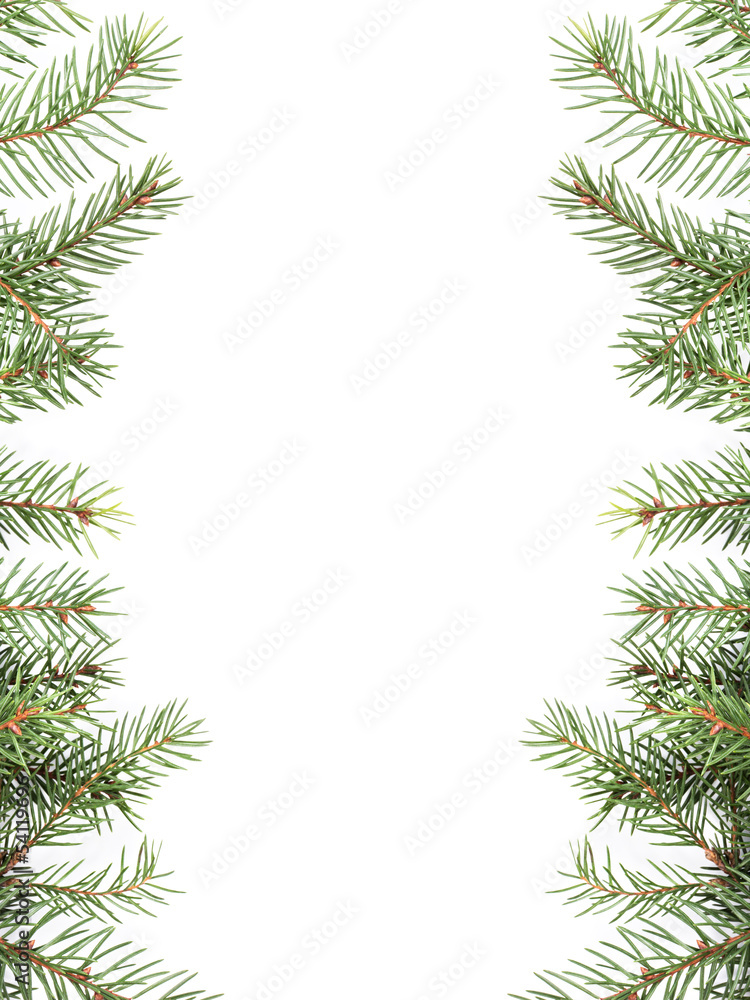 christmas tree twig composition