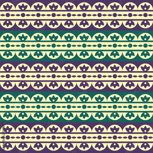 Wallpaper Mural Seamless  decorative pattern Torontodigital.ca