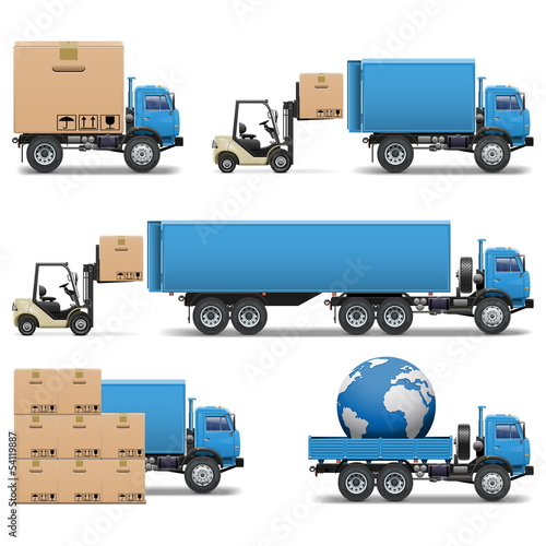 Vector shipment icons set 2