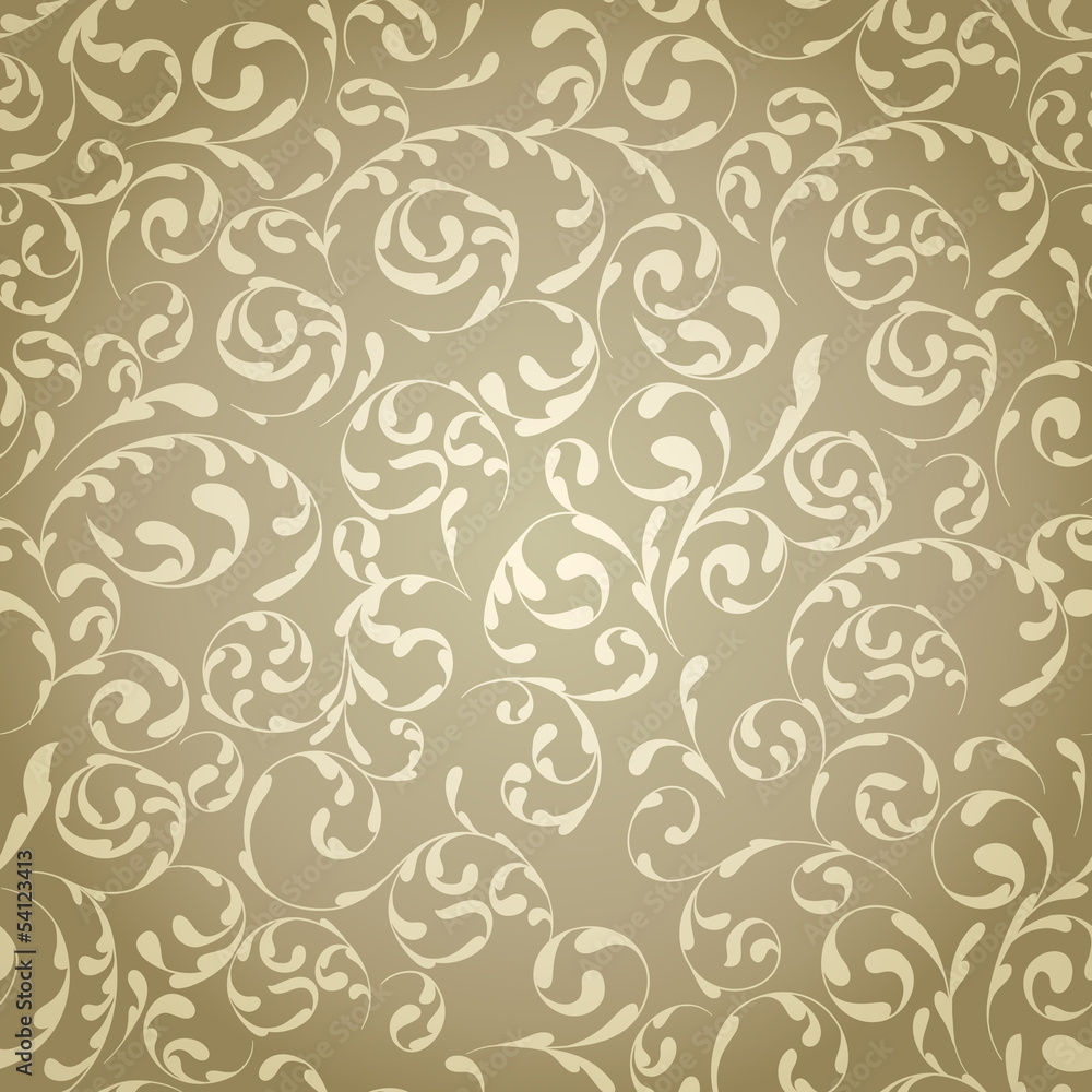 Fototapeta premium Vintage seamless pattern