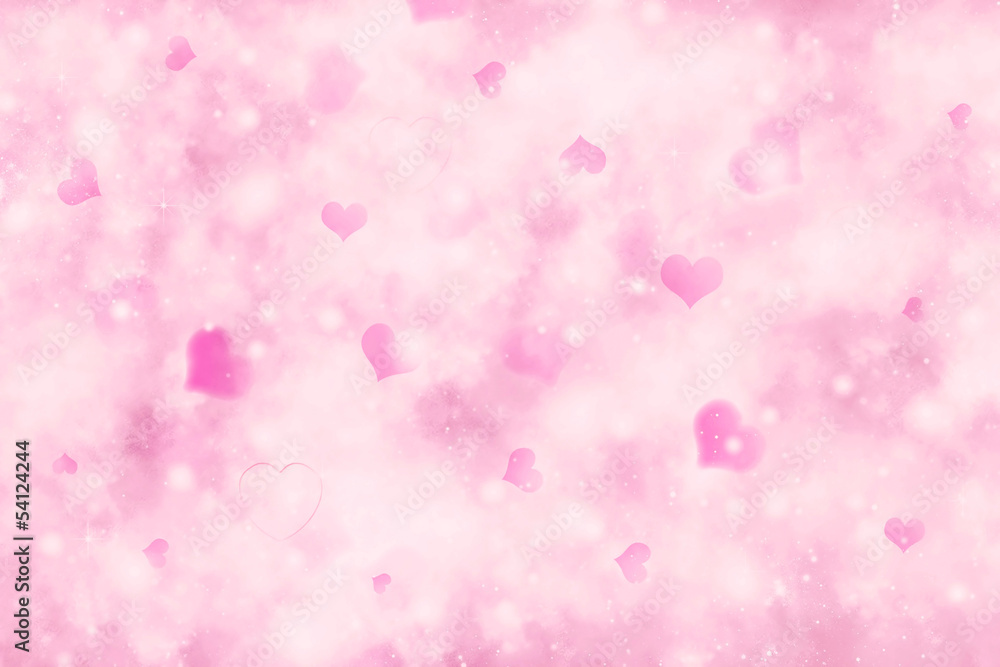 delicate pink festive background for Valentine's Day