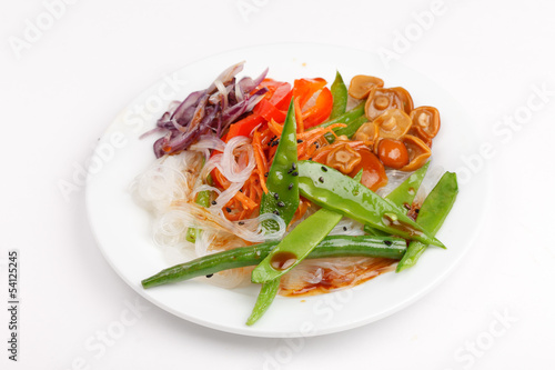 rice noodles with vegetables