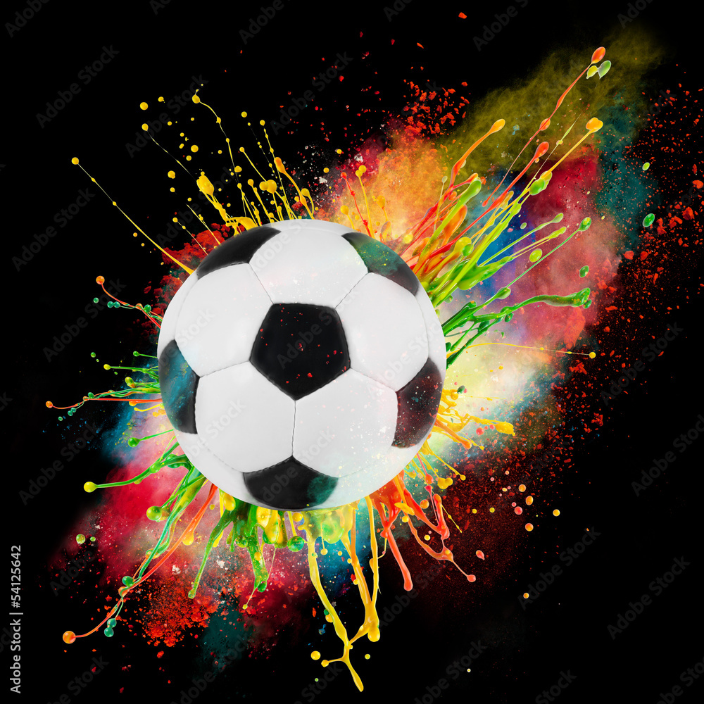 Fototapeta premium Colorful paint splashing
