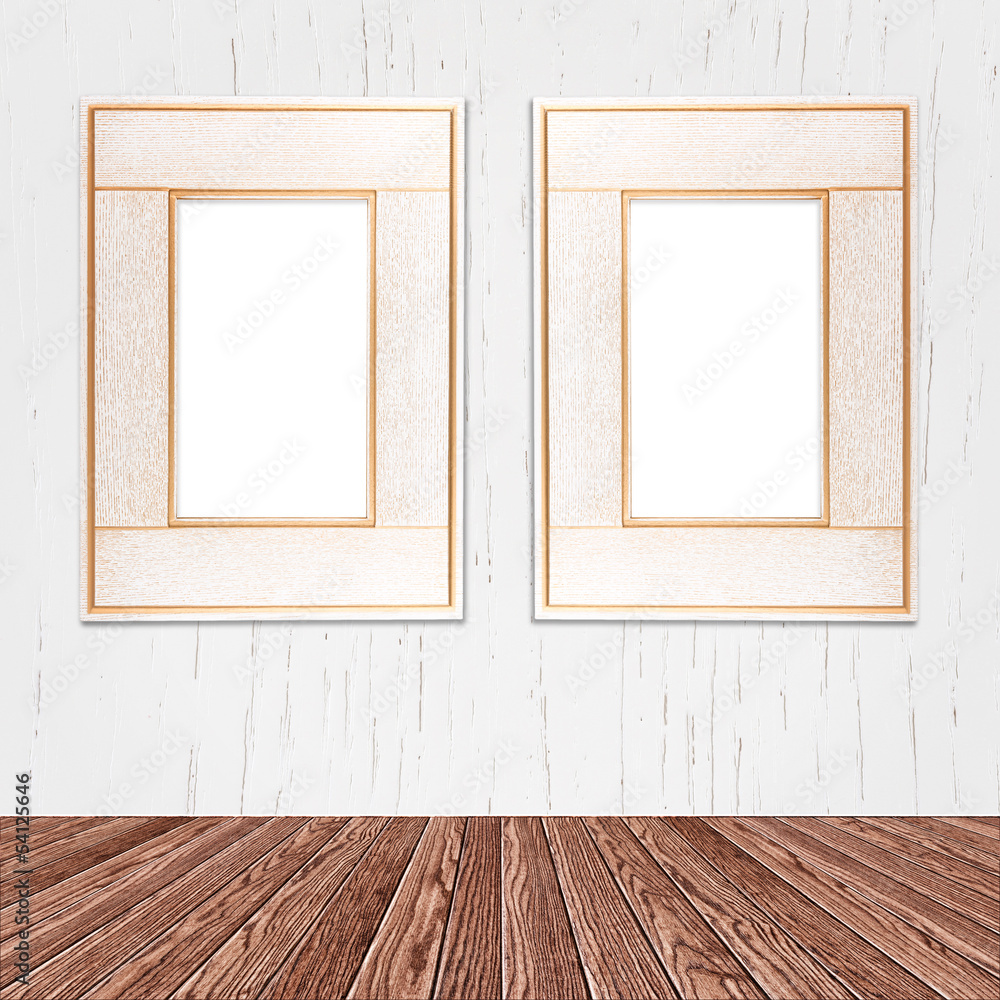 Fototapeta premium Vintage photo frame on white background with clipping path